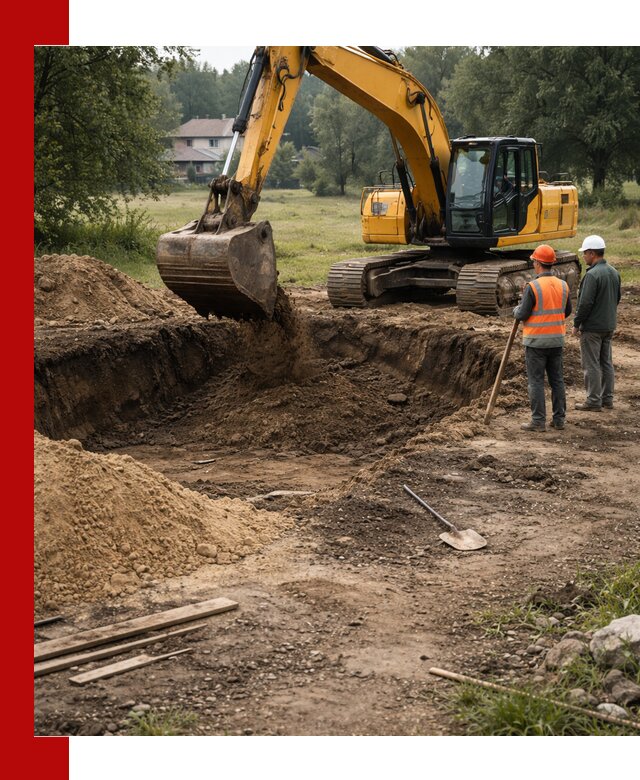 Рытье котлована под фундамент в Сарапуле (быстро и недорого)