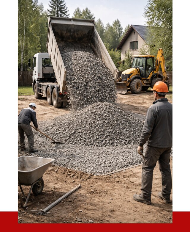 Отсыпка участка щебнем в Сарапуле от 6711 р. ПРОНЕРУДСрл