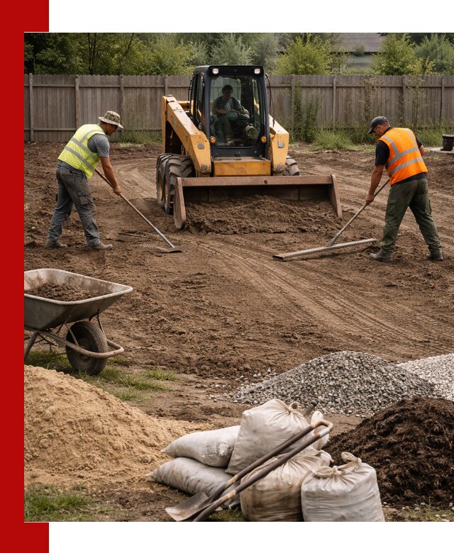 Выравнивание участка под строительство и благоустройство в Сарапуле