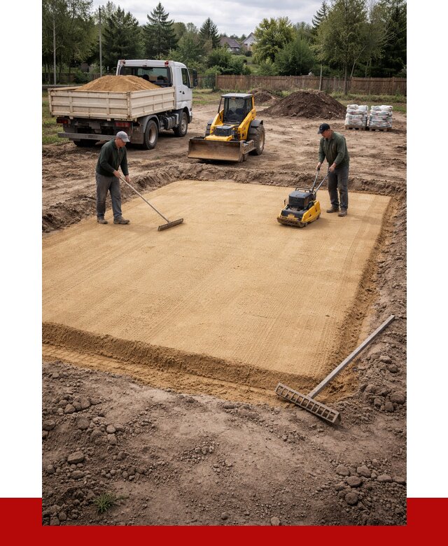 Устройство песчаной подушки в Сарапуле от 4646 р. ПРОНЕРУДСрл