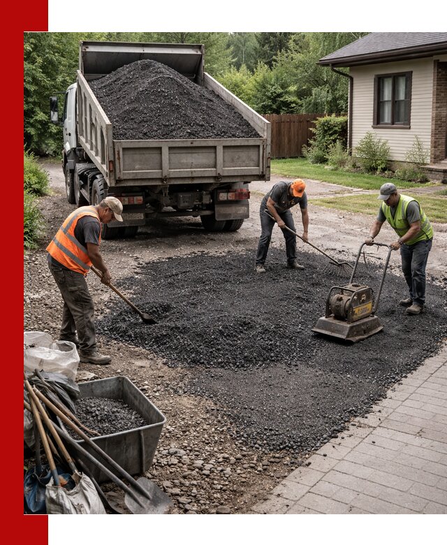 Асфальтовая крошка для двора с доставкой в Сарапуле
